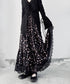 Hem Lace Flower Flare Skirt